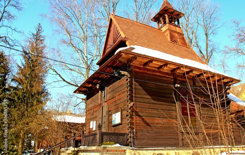 Nałęczów, Uzdrowisko, Sanatorium, Park, Pawilon, Kaczki, Staw, 