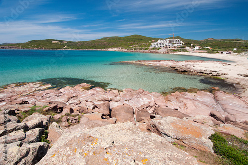 Cala dello Spalmatore, La Caletta beach, Carloforte, St Pietro Island, Sulcis Iglesiente, Carbonia Iglesias, Sardinia, Italy, Europe photo