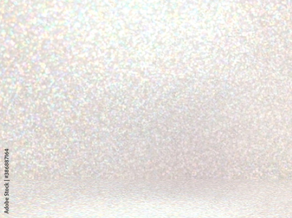 White shimmering texture of wall and floor 3d render. Brilliance empty room for holidays design. White shimmering texture of wall and floor 3d render. Brilliance empty room for holidays design.