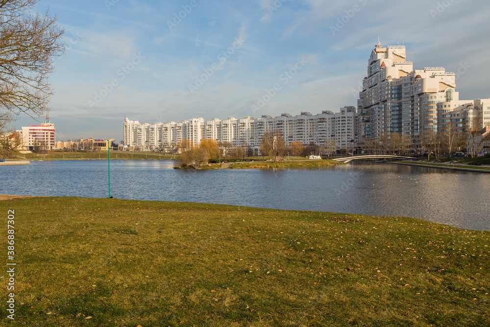 Landscape in the city of Minsk