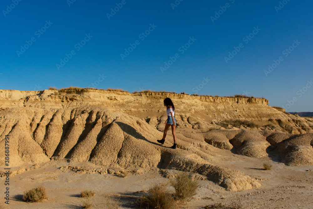 girl in the bardenas reales, desert of Navarra
girl in the bardenas reales, desert of Navarra