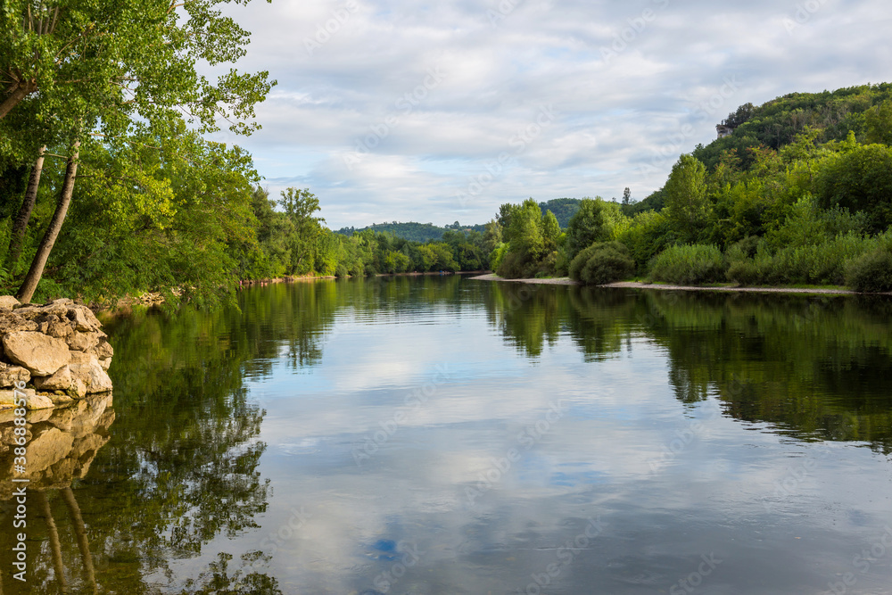 River dordogne in aquitaine