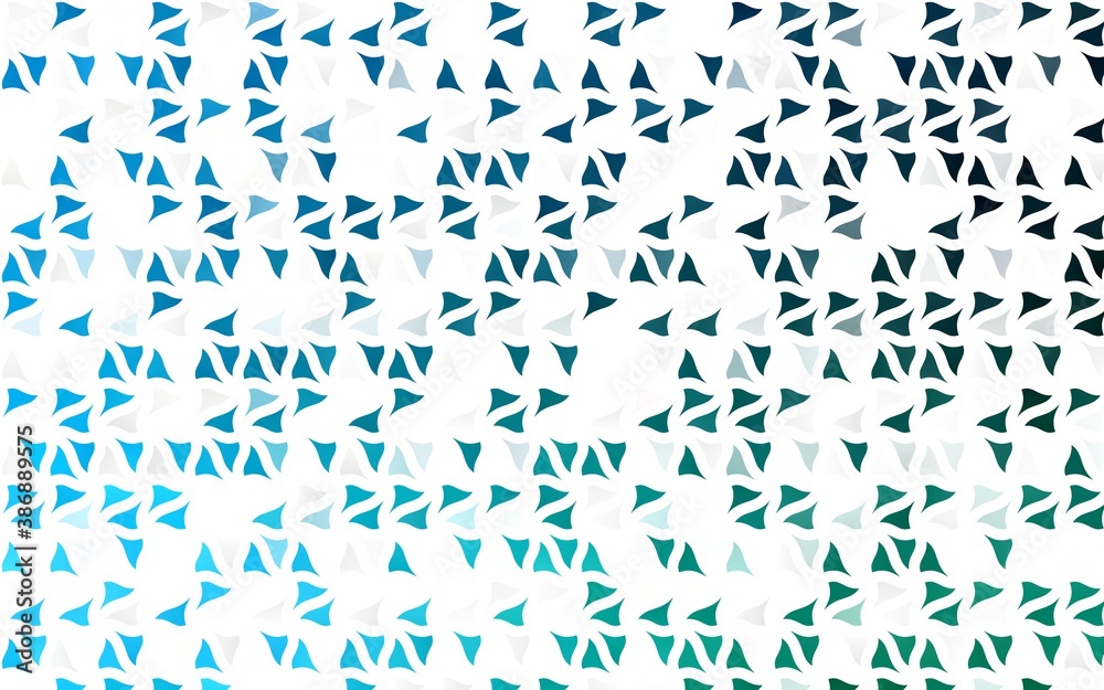 Light Blue, Green vector template with crystals, triangles.