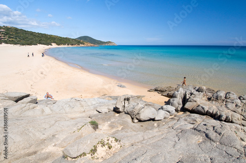 Dunes Campana beach, Chia, Domus de Maria, Cagliari district, Sardinia, Italy, Europe