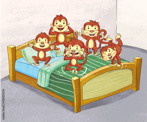 monkey home playing