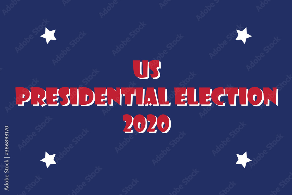 US presidential election 2020 banner
