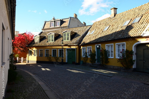 View from old town in Lund, Skane, Sweden