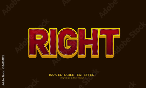 Right editable stylish text effect, Realistic 3d blood text effect