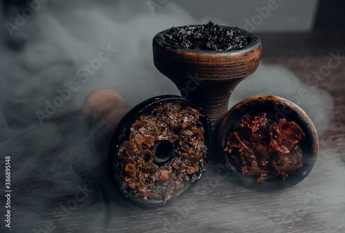 Fototapeta Naklejka Na Ścianę i Meble -  Photos of the interior and hookahs