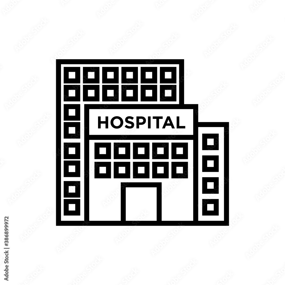 Hospital building icon Hospital building icon