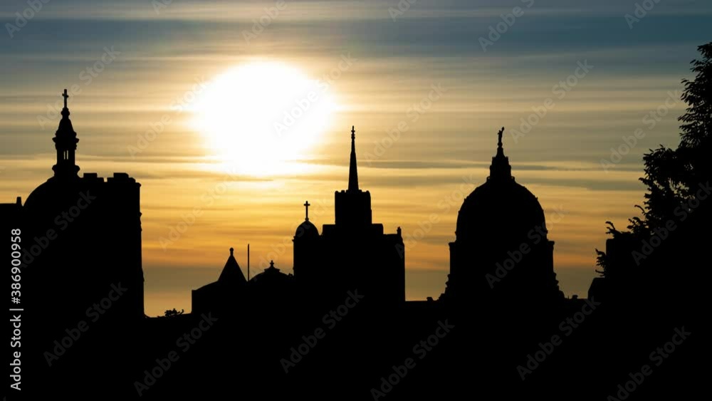 Harrisburg Skyline, Time Laspe at Sunset, State Capital of Pennsylvania, USA Harrisburg Skyline, Time Laspe at Sunset, State Capital of Pennsylvania, USA