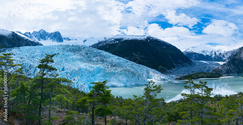 Pia Glacier, Darwin Mountain Range, Beagle Channel, Tierra del Fuego Archipelago, Magallanes and Chilean Antarctica Region, Chile, South America, America