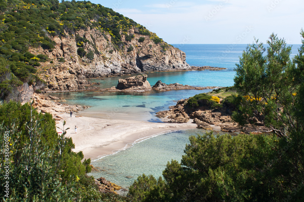 Su Cardulinu beach, Chia, Domus de Maria, Cagliari district, Sardinia, Italy, Europe