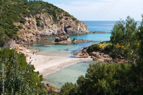 Fototapeta Naklejka Na Ścianę i Meble -  Su Cardulinu beach, Chia, Domus de Maria, Cagliari district, Sardinia, Italy, Europe