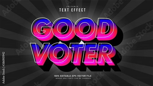 Good Voter Text effect