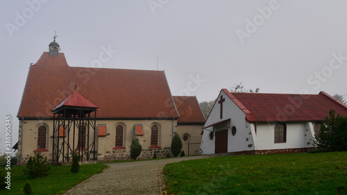 built in 1686  a gothic Catholic church dedicated to Saint Joseph in the village of Ruszkowo in Warmia and Masuria in Poland