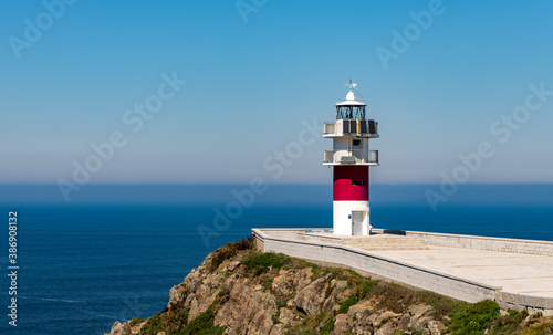 View of landmark Cape of Ortegal light house in the Galicia region of Spain.