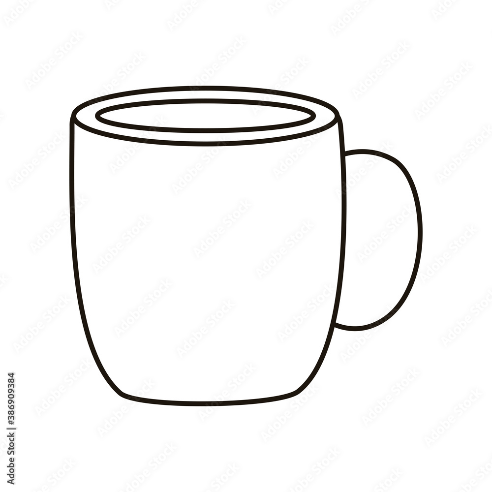 coffee ceramic cup drink line style icon coffee ceramic cup drink line style icon
