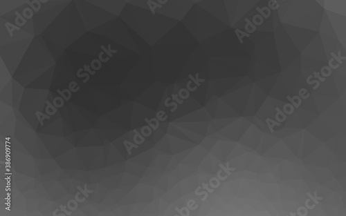 Dark Silver, Gray vector blurry triangle pattern.