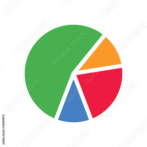 Pie chart Flat Icon Color Design Vector Template Illustration Free Download Pie chart Flat Icon Color Design Vector Template Illustration - GFXLoad