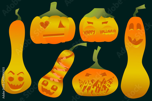 pumpkin set for halloween