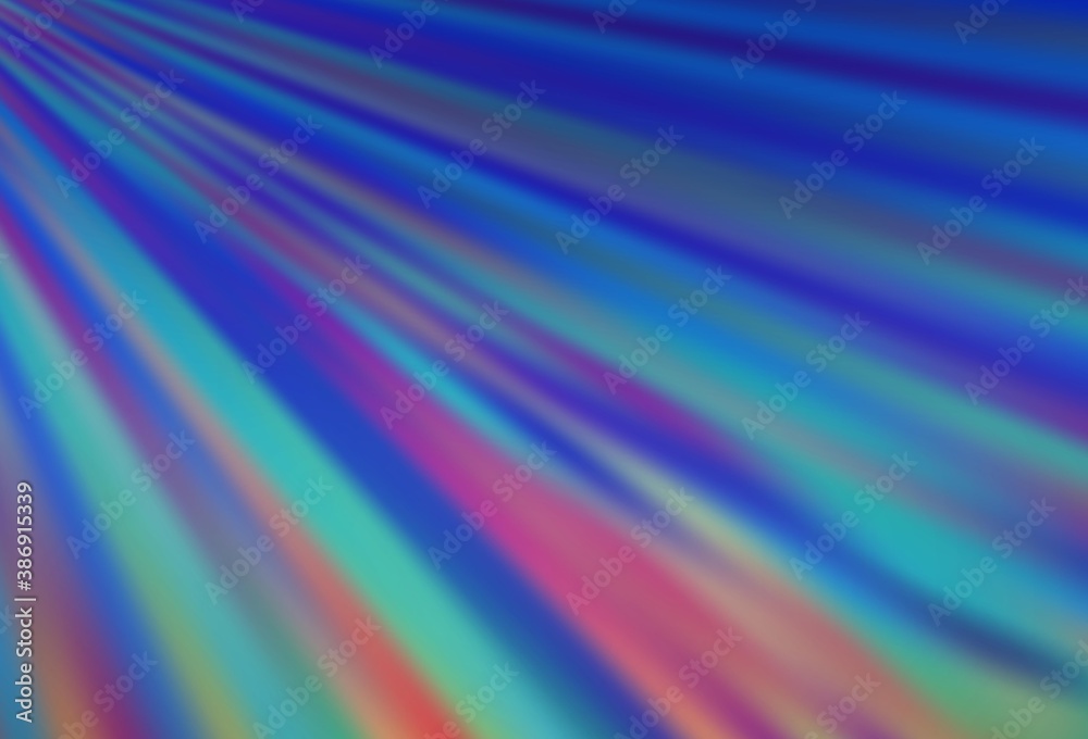 Light BLUE vector backdrop with long lines. Light BLUE vector backdrop with long lines.
