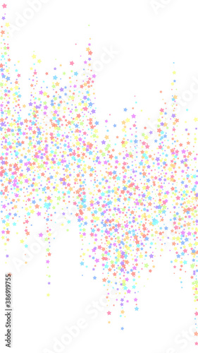 Festive ravishing confetti. Celebration stars. Col
