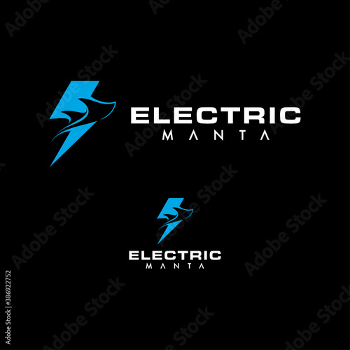 Stingray logo character design template