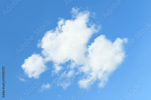 Beautiful white clouds in the blue sky