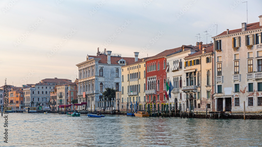 Grand Canal Buildings Venice Italy