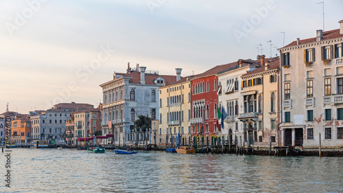 Grand Canal Buildings Venice Italy