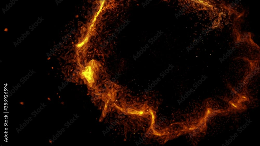 glow fire particle trail effect circle animation glow fire particle trail effect circle animation