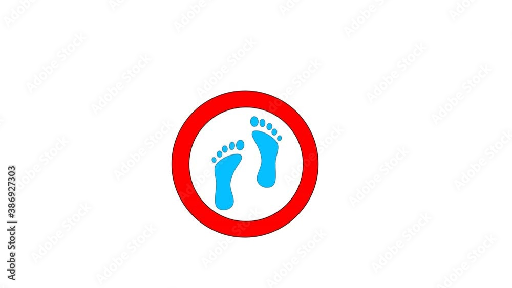 feet. no walk sign. Waiting screensaver. 4K video illustration. feet. no walk sign. Waiting screensaver. 4K video illustration.