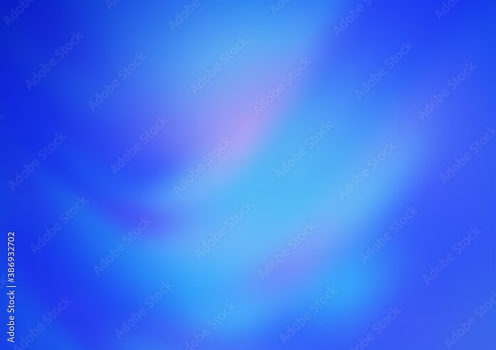 Fototapeta premium Light BLUE vector abstract blurred background.
