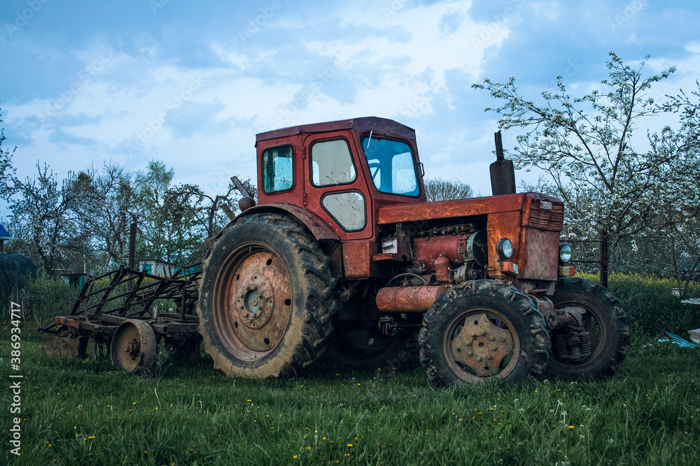 old rusty tractor old rusty tractor