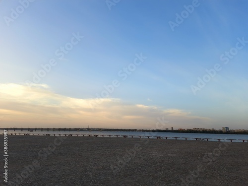 sunset on the beach