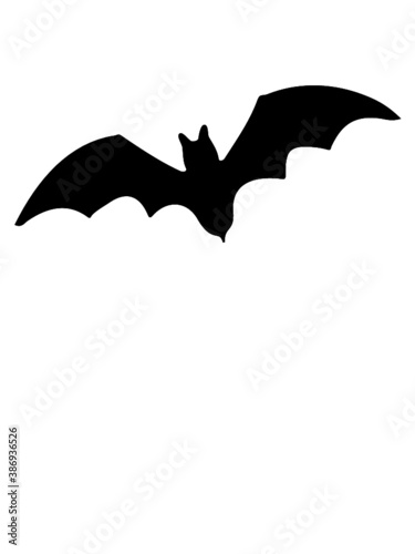 Fliegende Fledermaus Silhouette 