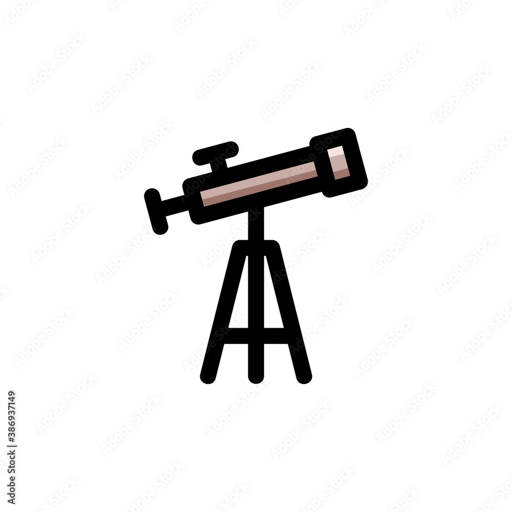 Telescope Icon Filled Outline Science Illustration Logo Vector
Telescope Icon Filled Outline Science Illustration Logo Vector