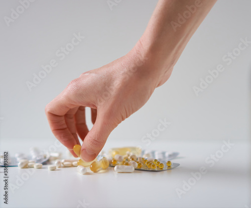 Medicine pills and supplements    