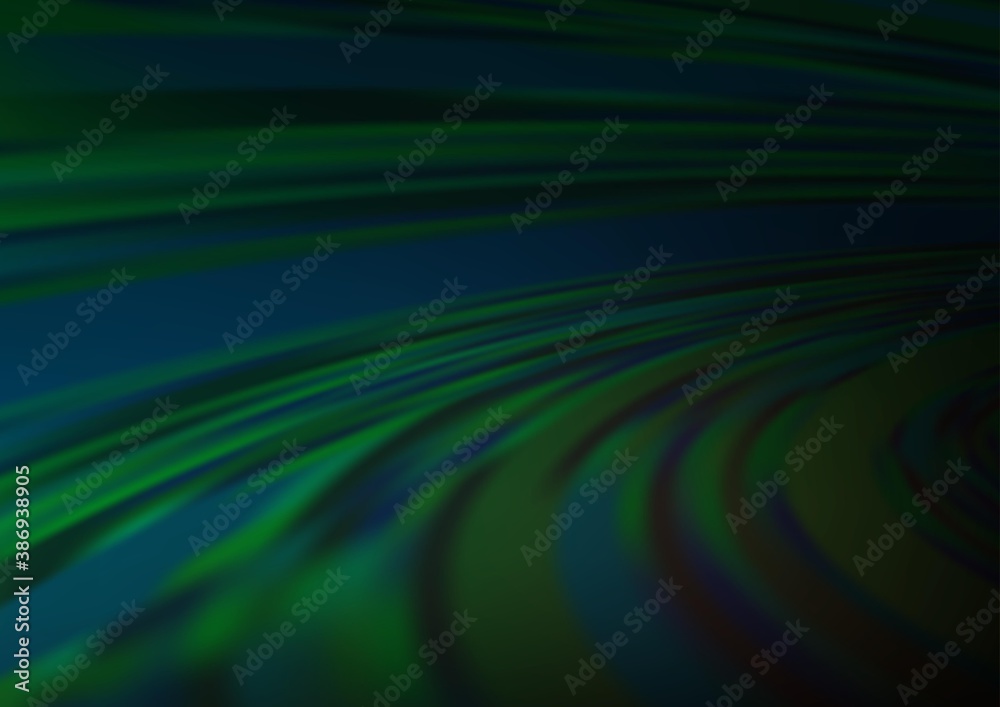 Dark Green vector blur pattern. Dark Green vector blur pattern.