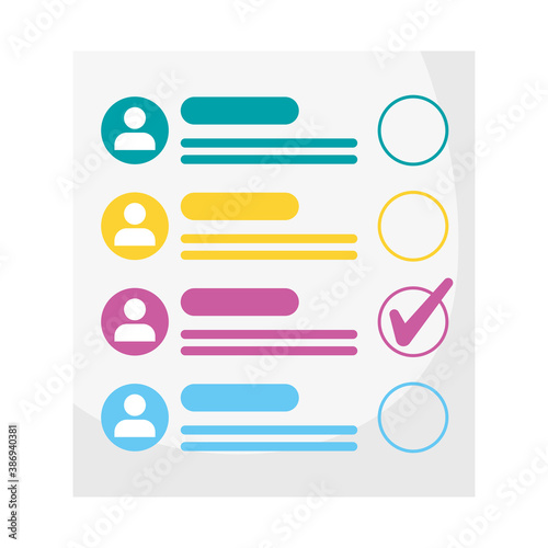 voting card election day icon