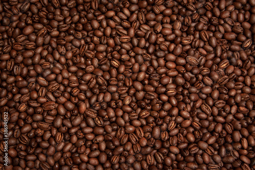 Peaberry Kona Coffee Bean Background