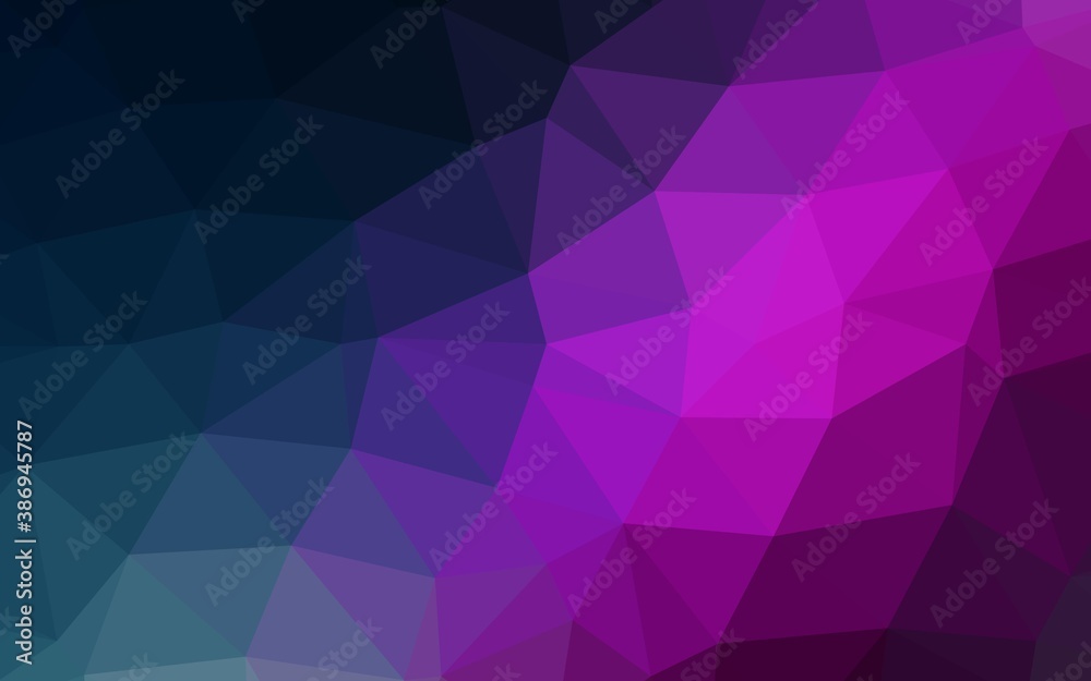 Dark Pink, Blue vector polygonal background. Dark Pink, Blue vector polygonal background.
