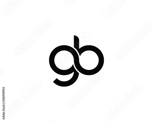 GB BG LETTER LOGO DESIGN VECTOR TEMPLATE. GB BG LOGO DESIGN. photo