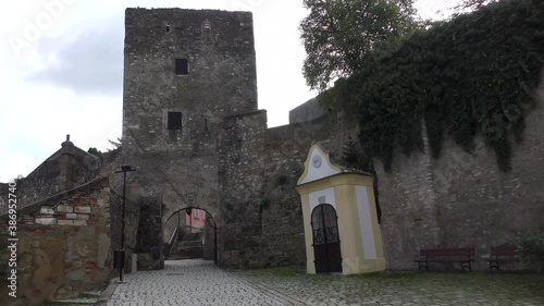 Fischertor (Fisherman-Gate) - gate to the medieval town Hainburg an der Donau, town is in the Bruck an der Leitha district, Lower Austria, Austria.