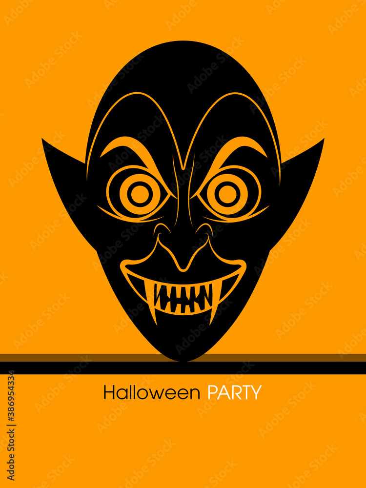 Illustration of poster,banner or invitation of Halloween party. Illustration of poster,banner or invitation of Halloween party.
