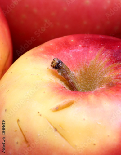 close-up organic and fresh apple