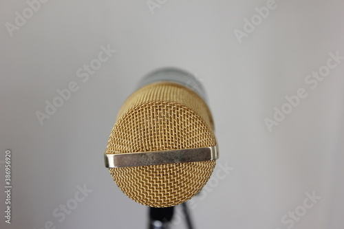 a microphone close up