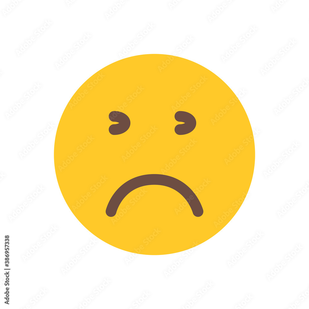 Fototapeta premium bad face emoticon