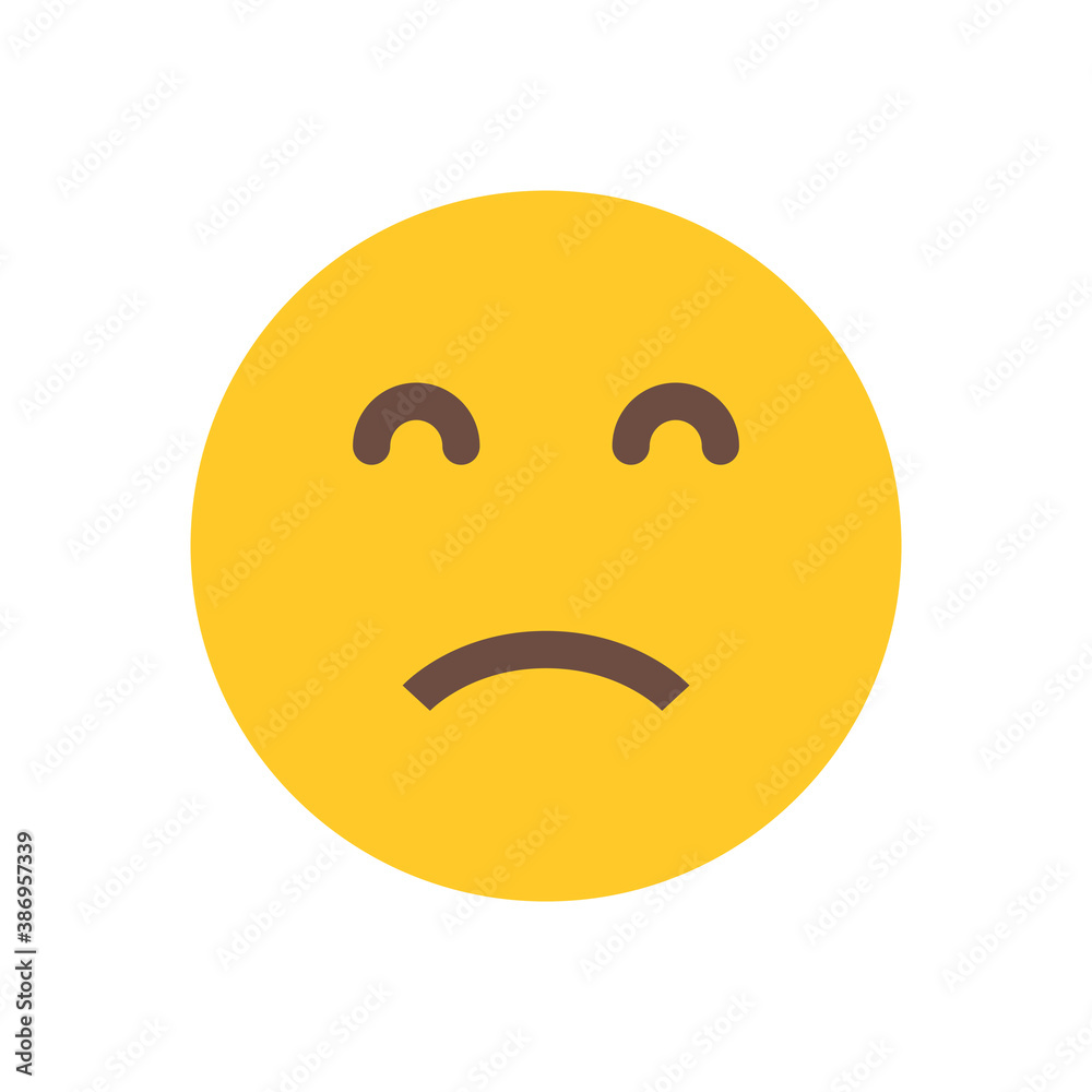 Fototapeta premium bad face emoticon